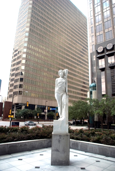 Varo's work featured in the Plaza of the Americas in Dallas, Texas.